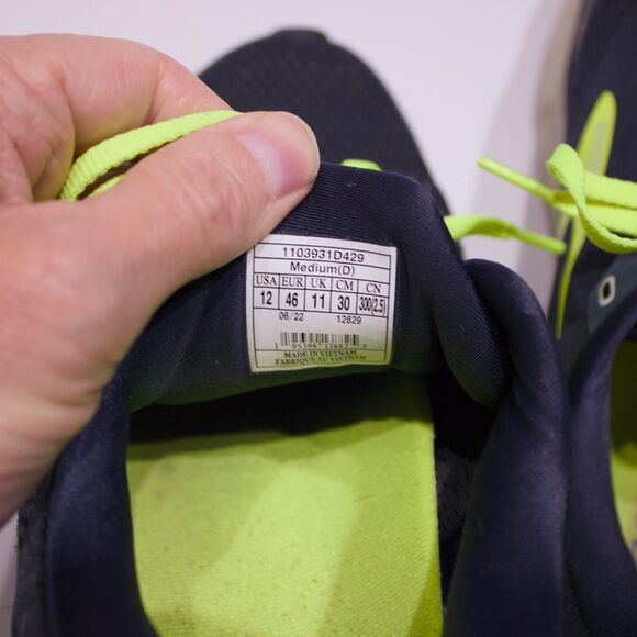 Brooks Ghost 15 Running Walking Shoes Navy Blue Neon Yellow Men Size 12D main image 7